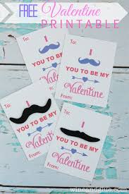 Free Valentine Printable Mustache Valentines Wine Glue