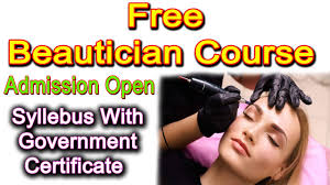 free beautician course by government