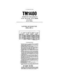Grove Tm1400 Specifications Cranemarket