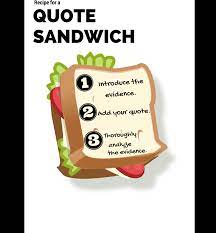 Quotation sandwich example (page 1). Sw Using Quote Sandwiches
