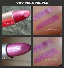 vov lipstick in pure purple review
