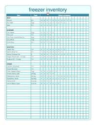 Freezer Inventory Spreadsheet Free Food Inventory Spreadsheet