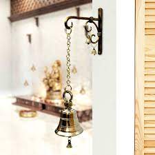 Brass Bell With Iron Wall Hanger
