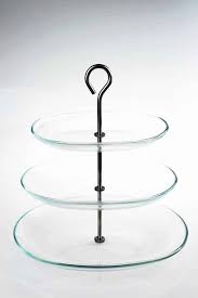 3 Tier Glass Afternoon Tea Cake Stand