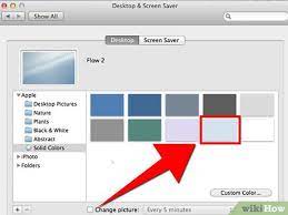 desktop color on a mac