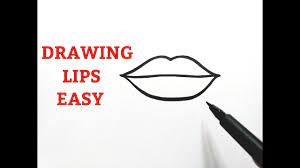 how to draw lips easy for beginners