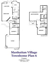 Plan 6 Townhome Floorplan In Manhattan