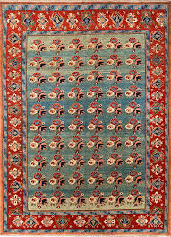 aalam blue hand knotted wool rugs pae