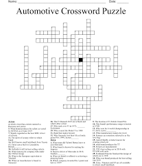 automotive crossword puzzle wordmint