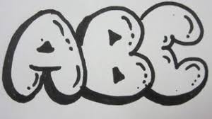 how to draw bubble letters all
