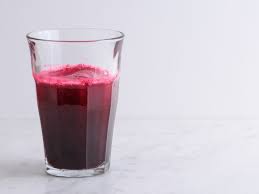 workout with a gl of beet juice