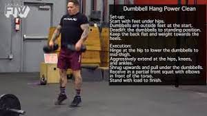 dumbbell hang power clean you