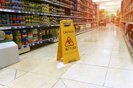 wet floor warning sign