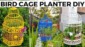 diy plant pot ideas bird cage planter
