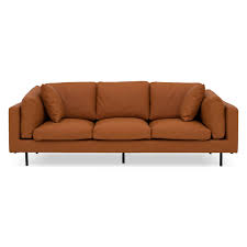 matthias 3 seater sofa camel brown