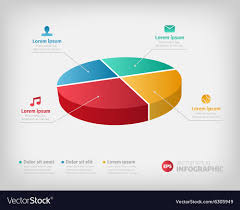 Simple Pie Chart Graphic For Business Design Or
