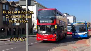To access the london underground system, bus routes from here go direct to both morden (northern line) and richmond (district line) stations. Buses At Kingston Cromwell Road Bus Station 24 04 21 Youtube