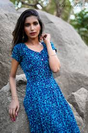 navy blue flowy fl maxi dress