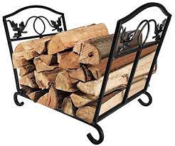A real, crackling fire demands the most stylish of fireside accessories. Fireplace Log Holder Wrought Iron Indoor Fire Wood Stove Stacking Rack Logs Bin Firewood Storage Carrier For Outdoor Fireplace Pit Decorative Wood Holders Fire Place Tools Accessories Black Amagabeli Buy Online At