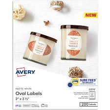 avery printable blank oval labels