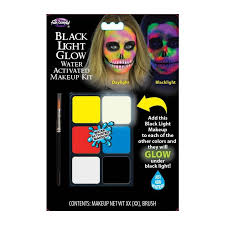 black light glow water activated makeup