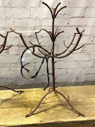 wrought iron small tree to hold jewelry