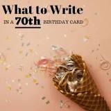 What color symbolizes 70th birthday?