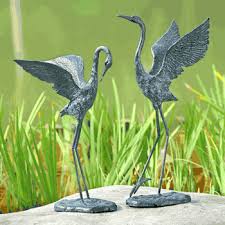 Exalted Crane Set 2 Garden Statues