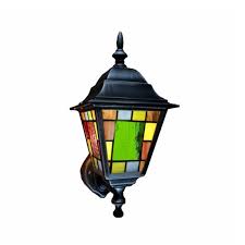 Stained Glass Outdoor Wall Light