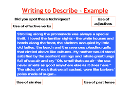 descriptive writing lesson 4