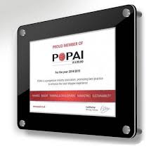 Acrylic Certificate Frame Wall Mounted
