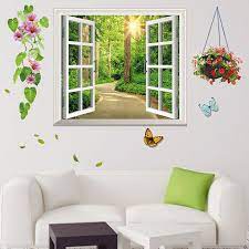 Wall Stickers Living Room Fake Window