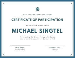 Training Certificate Sample View Sample Certificate Of
