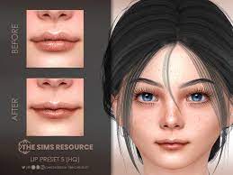 the sims resource lip preset 5 hq