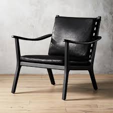 Armchair, lounge chair, dining chair, even a leather topped stool! Parlay Black Leather Lounge Chair Reviews Cb2