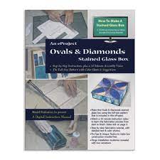 Stained Glass Box Ovals Diamonds