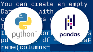 pandas create empty dataframe with only