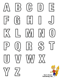 Free printable alphabet and number templates to use for crafts and other alphabet and number learning activities. Classic Alphabet Printables Learning Letters Free Numbers