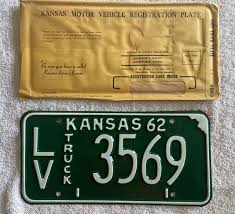 nos 1962 kansas license plate see my