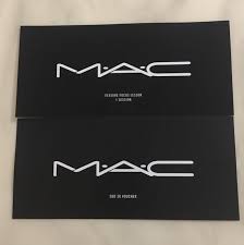 mac cosmetics vouchers tickets