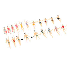 20pcs Ho Scale 1 100 Painted Model Figures People Swimmer Activity Ebay