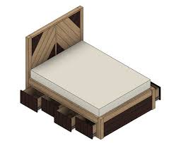 Diy Build Plan Queen Bed With Under