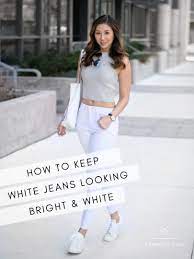 how to remove stains on white jeans