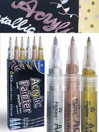 6pcs Set Fine Acrylic Marker Pens In