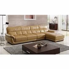 modern leather trendy l shape sofa set