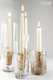Shot Glass Candle Holders Home Made