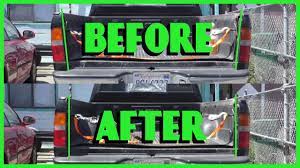 how to fix bent truck bed tailgate won