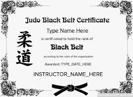Martial Arts Instructor Certificate Templates Www Picswe Com