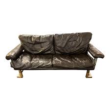 uk mandarin leather two seater sofa
