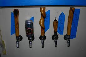 making tap handles out of beer cans